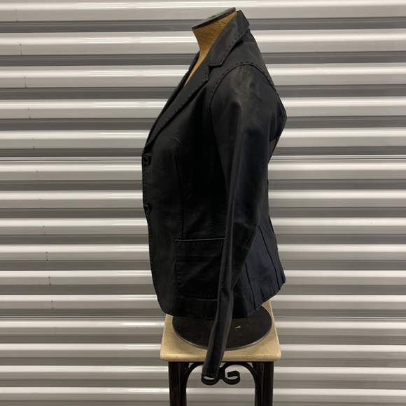 REAL LEATHER BLAZER - Picture 4 of 6